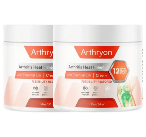 2 jars of Arthryon Heat Relief Cream