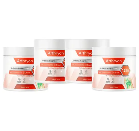 4 jars of Arthryon Heat Relief Cream — best value
