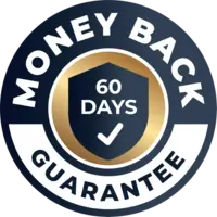 60-day money-back guarantee seal