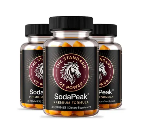 3 bottles of SodaPeak gummies