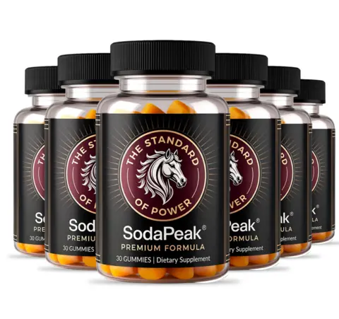 6 bottles of SodaPeak gummies — best value